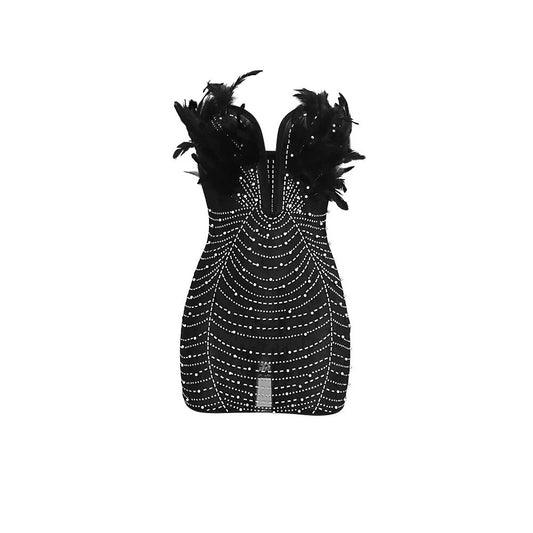 Expensive Taste Feather Dress