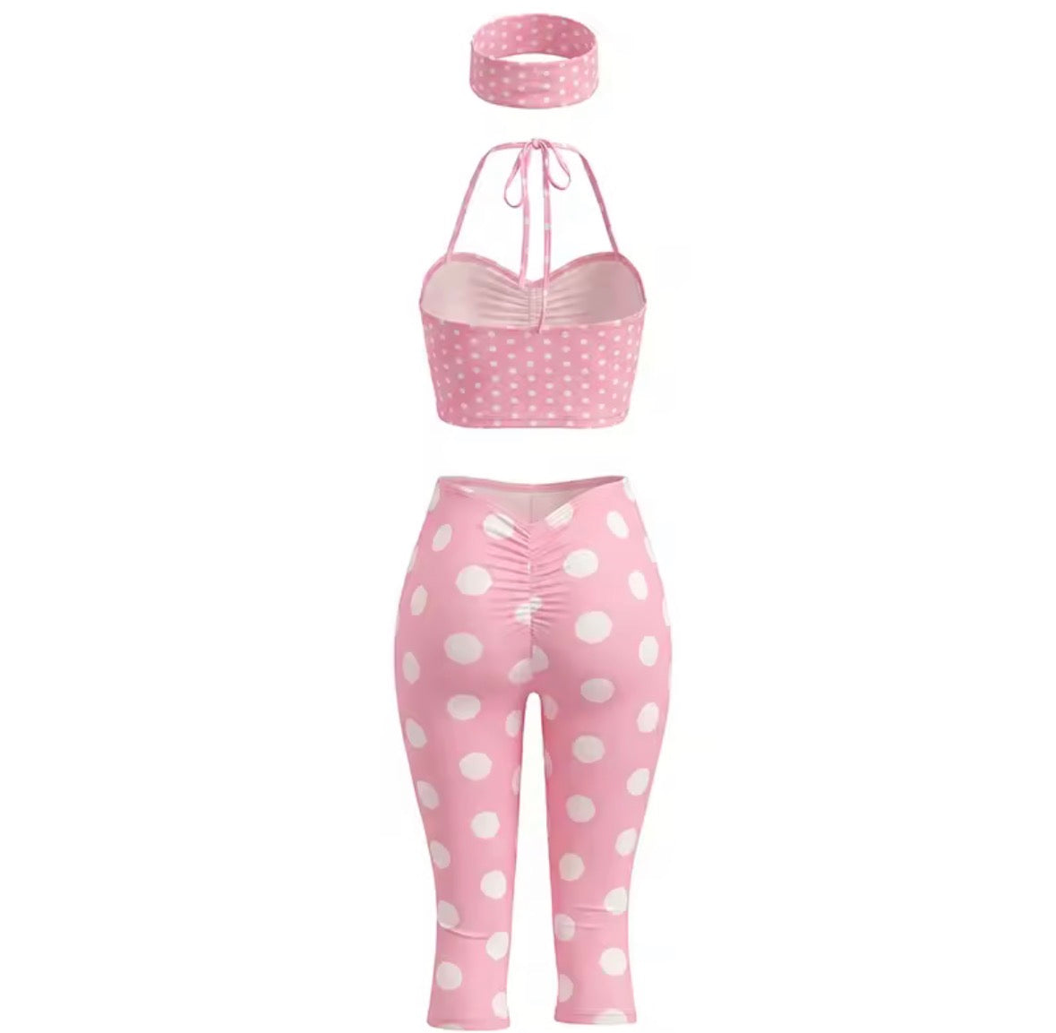 Pinup Doll Polka Dot Capri Set