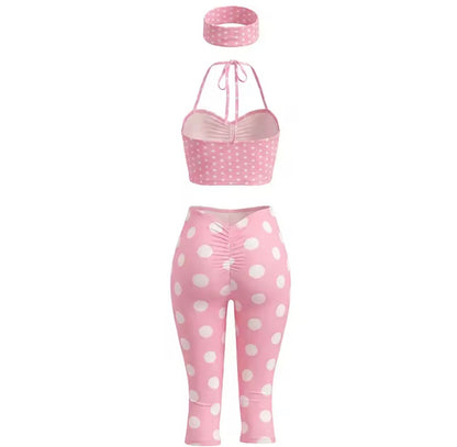 Pinup Doll Polka Dot Capri Set