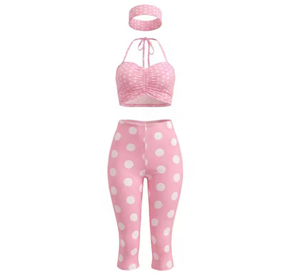 Pinup Doll Polka Dot Capri Set