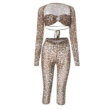 Temptation Mesh Set - Leopard