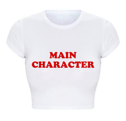 Main Character Baby Tee