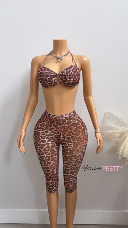 Temptation Mesh Set - Leopard