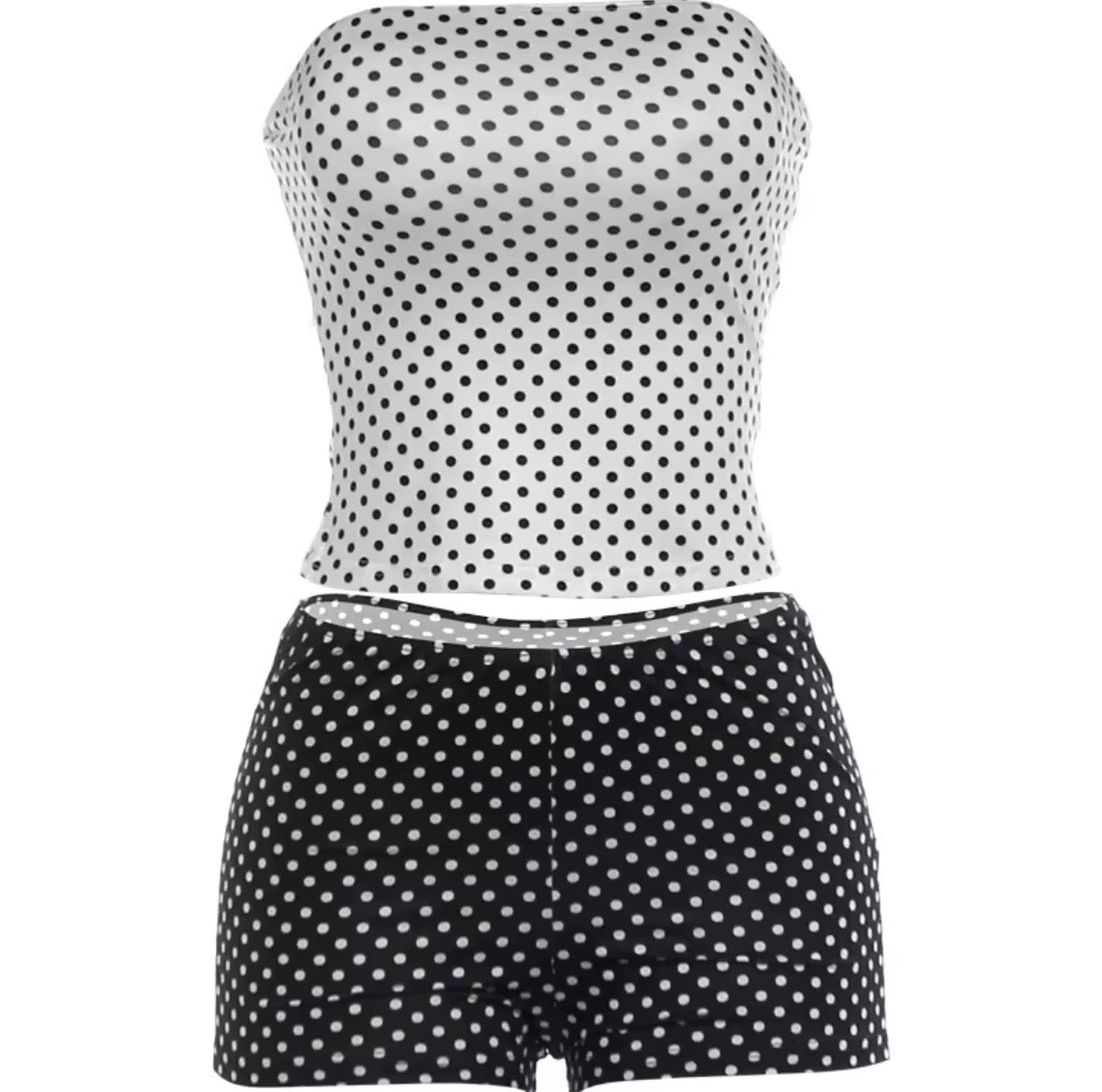 Miss Trendy Polka Dot Short Set