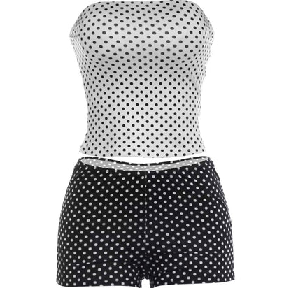 Miss Trendy Polka Dot Short Set