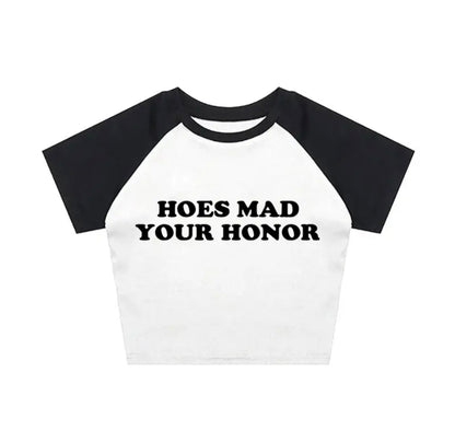 Hoes Mad Crop Tee