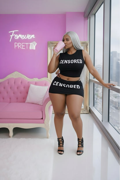 So X-Rated Micro Skirt Set