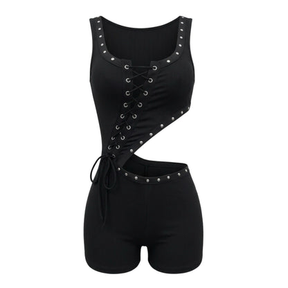 Back Outside Cutout Romper