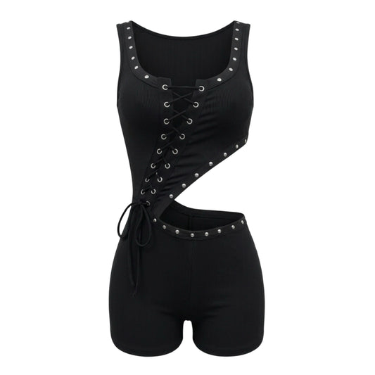 Back Outside Cutout Romper