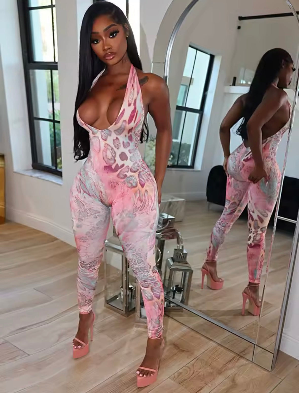 Dream Girl Leopard Jumpsuit